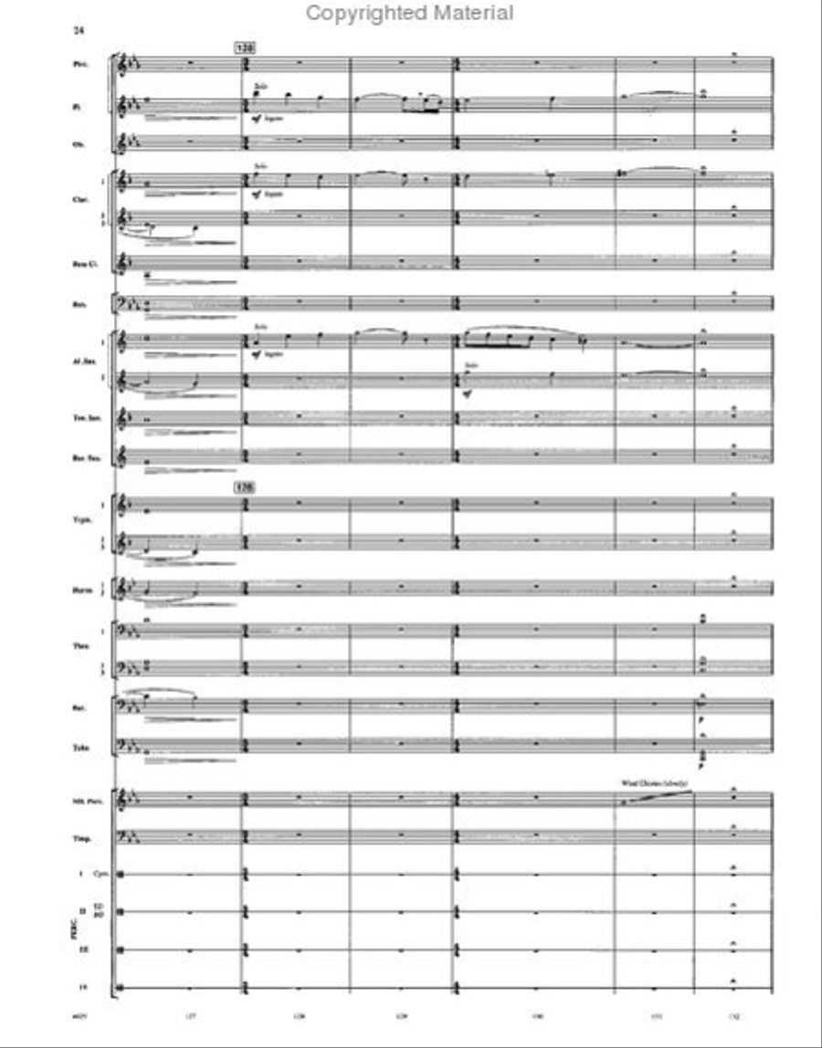 When Angels Weep Concert Band scores gallery preview page 23