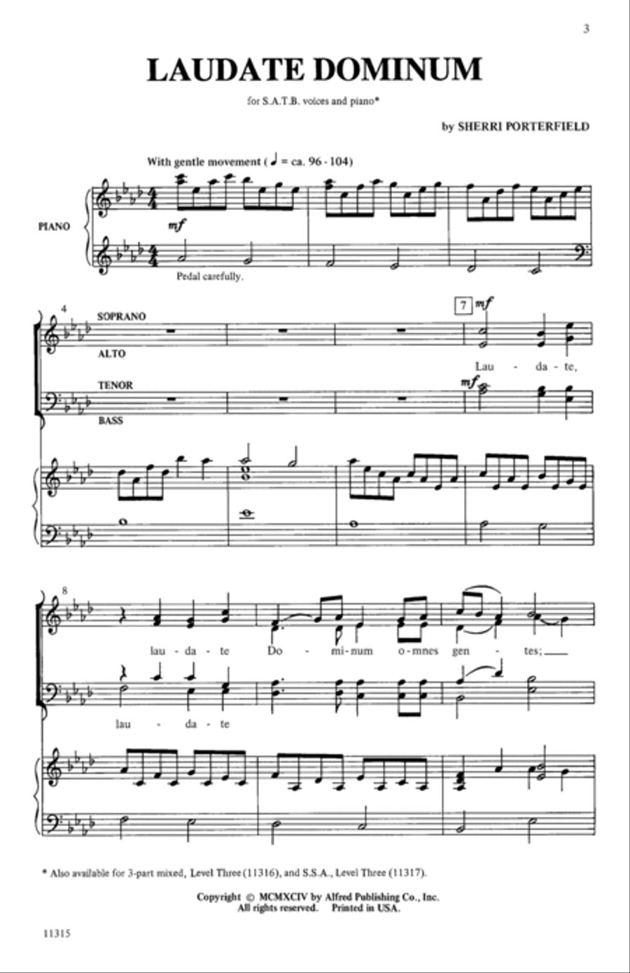 Laudate Dominum 4-Part scores gallery preview page 10