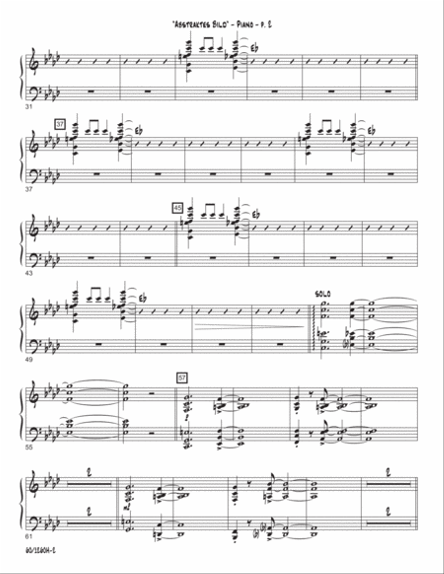 Abstraktes Bild (Abstract Image) Jazz Ensemble scores gallery preview page 2