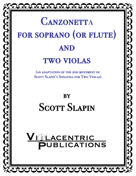 Canzonetta for Soprano (or Flute) and Two Violas