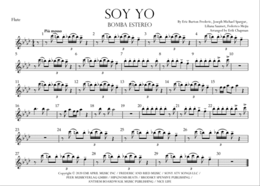 Soy Yo Marching Band scores gallery preview page 4