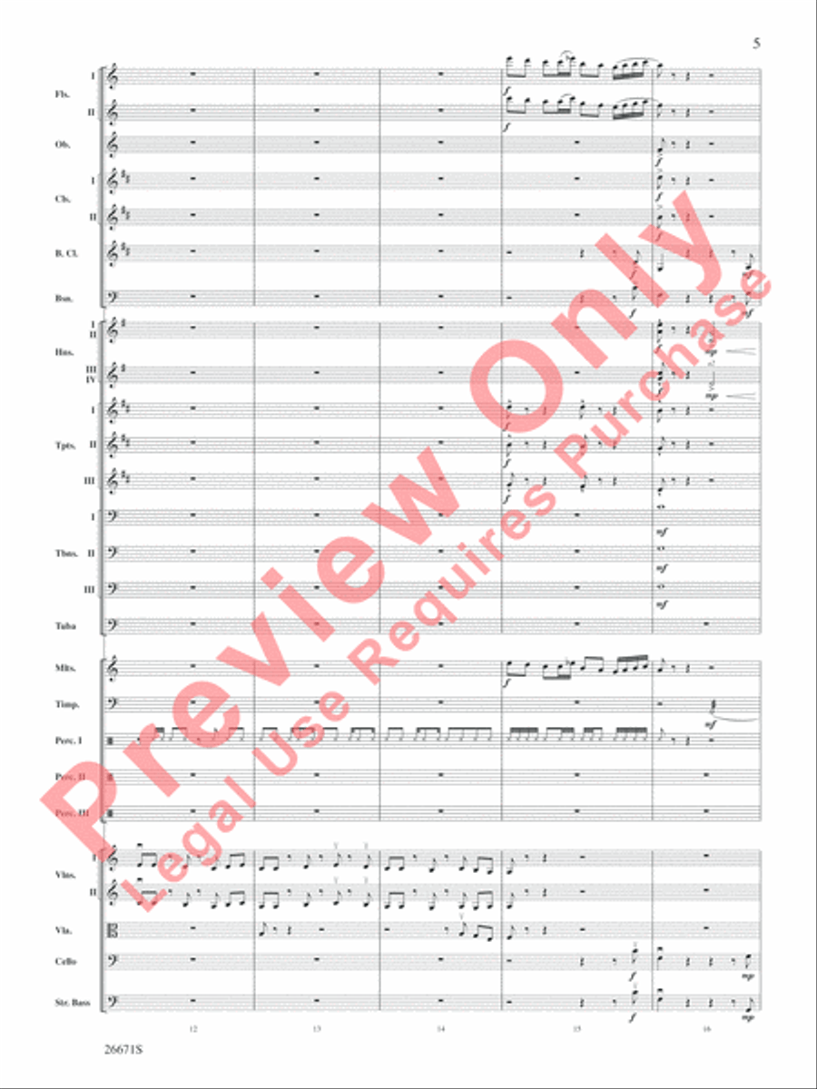The Story of Mumble Happy Feet Full Orchestra scores gallery preview page 6