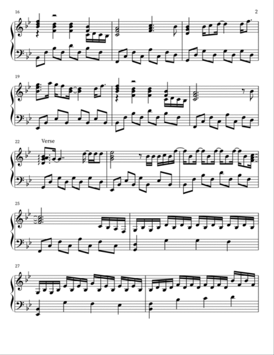 Broken Broken Piano Solo scores gallery preview page 2