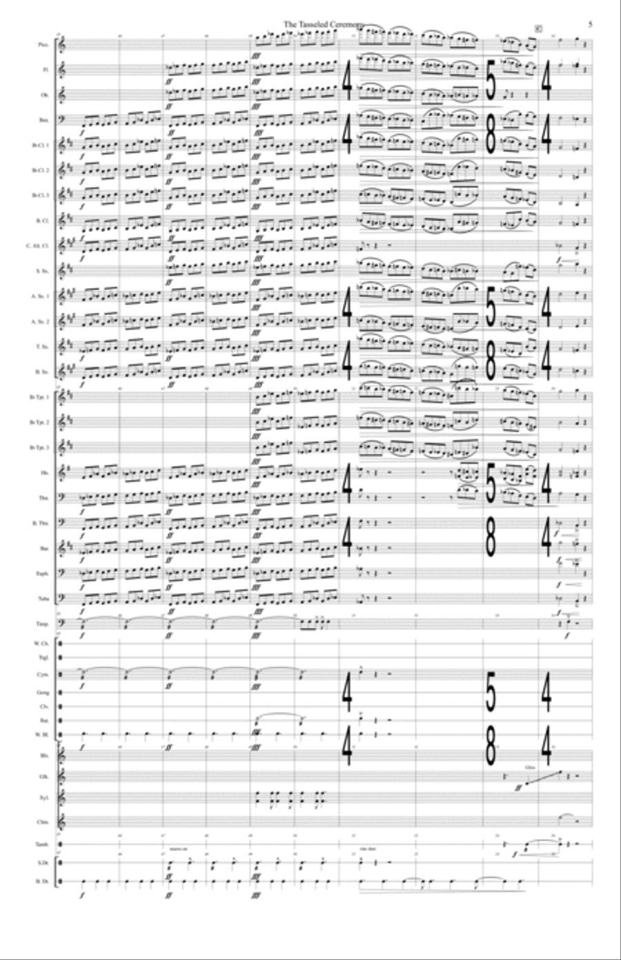 The Tasseled Ceremony The Tasseled Ceremony Concert Band scores gallery preview page 6