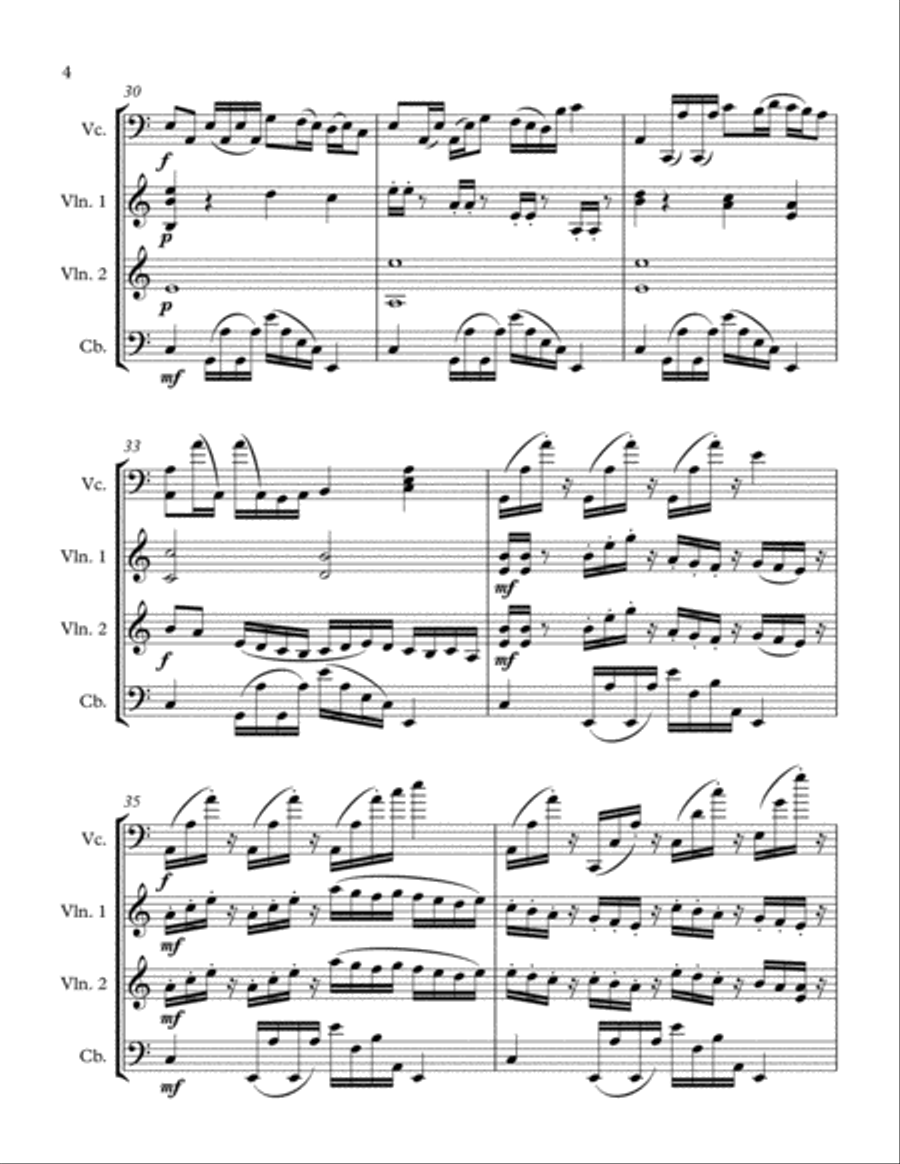 The Dark Queen String Quartet scores gallery preview page 4