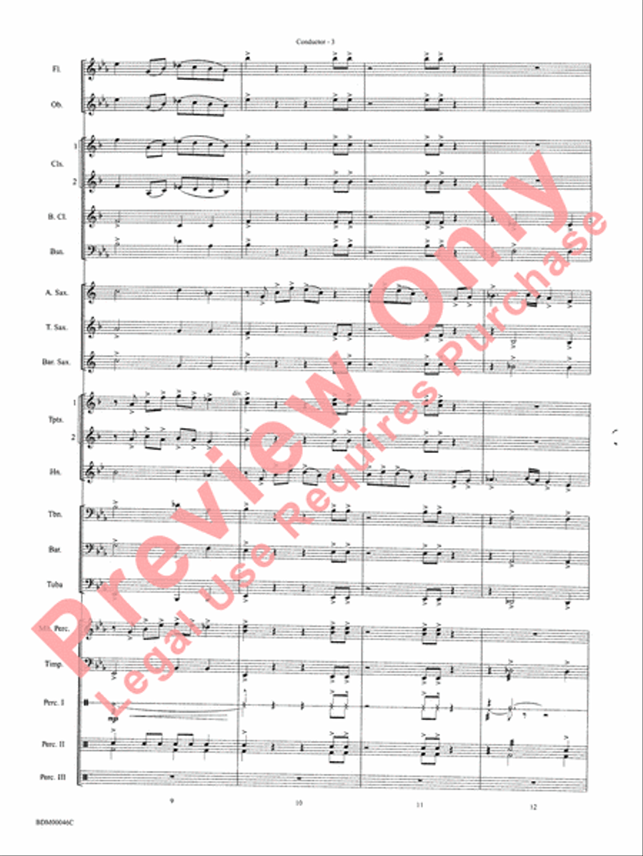 To Forge the New Frontier Concert Band scores gallery preview page 6