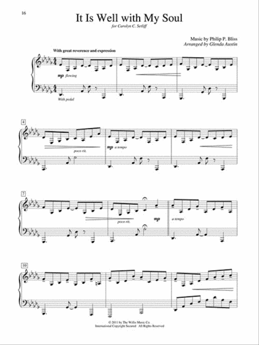 Solos for the Sanctuary – Hymns Piano Solo scores gallery preview page 5