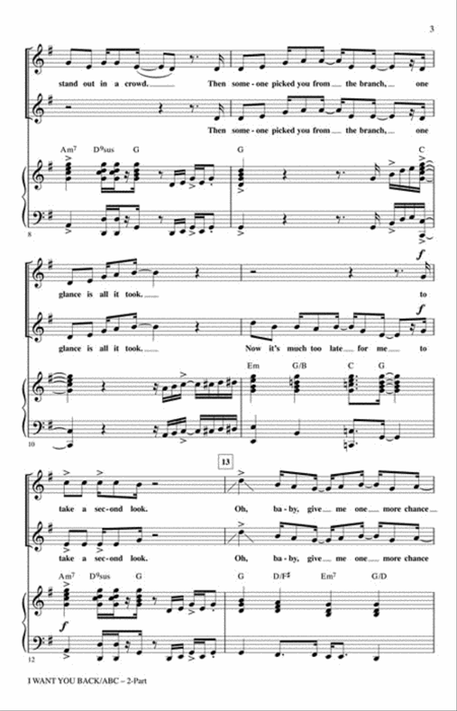 I Want You Back/ABC 2-Part scores gallery preview page 3