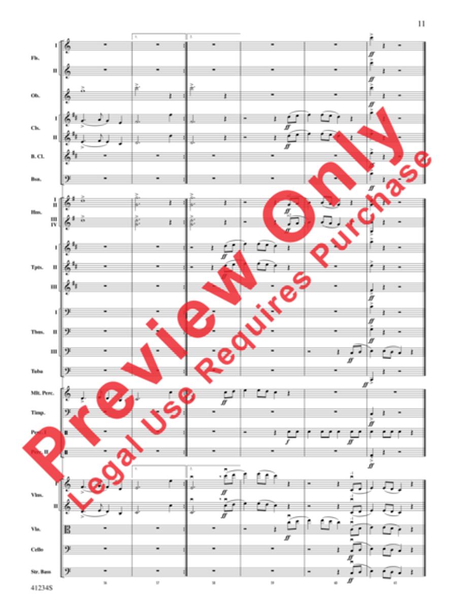 A Dance of Clowns Full Orchestra scores gallery preview page 12