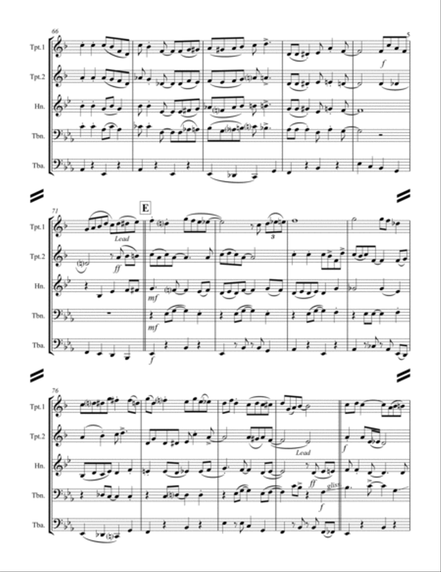 I Want A Little Girl Brass Ensemble scores gallery preview page 6