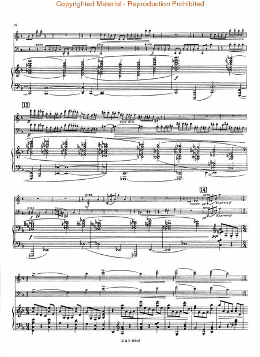 Trio for Violin, Cello and Piano Piano Trio scores gallery preview page 3