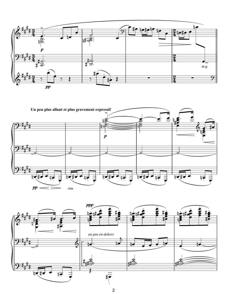 Feuilles Mortes (from 'Preludes Book 2') Piano Solo scores gallery preview page 2