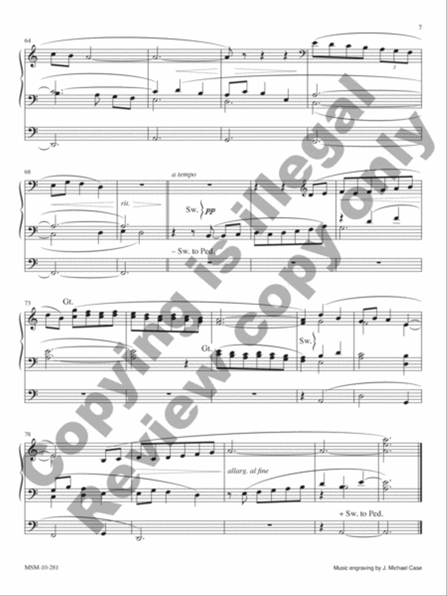 Adagietto Organ scores gallery preview page 4
