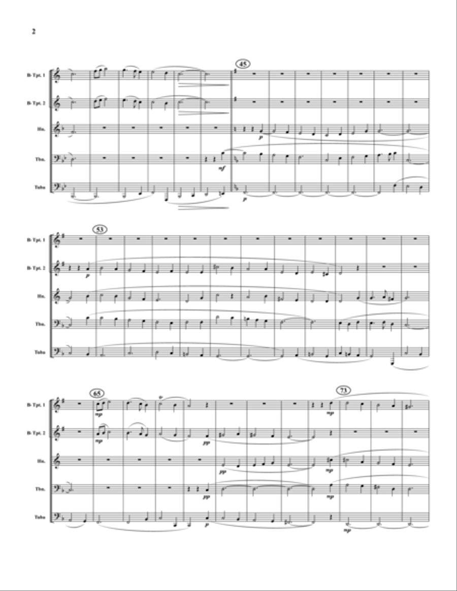 Christmas Pastorale Christmas Pastorale Brass Quintet scores gallery preview page 2