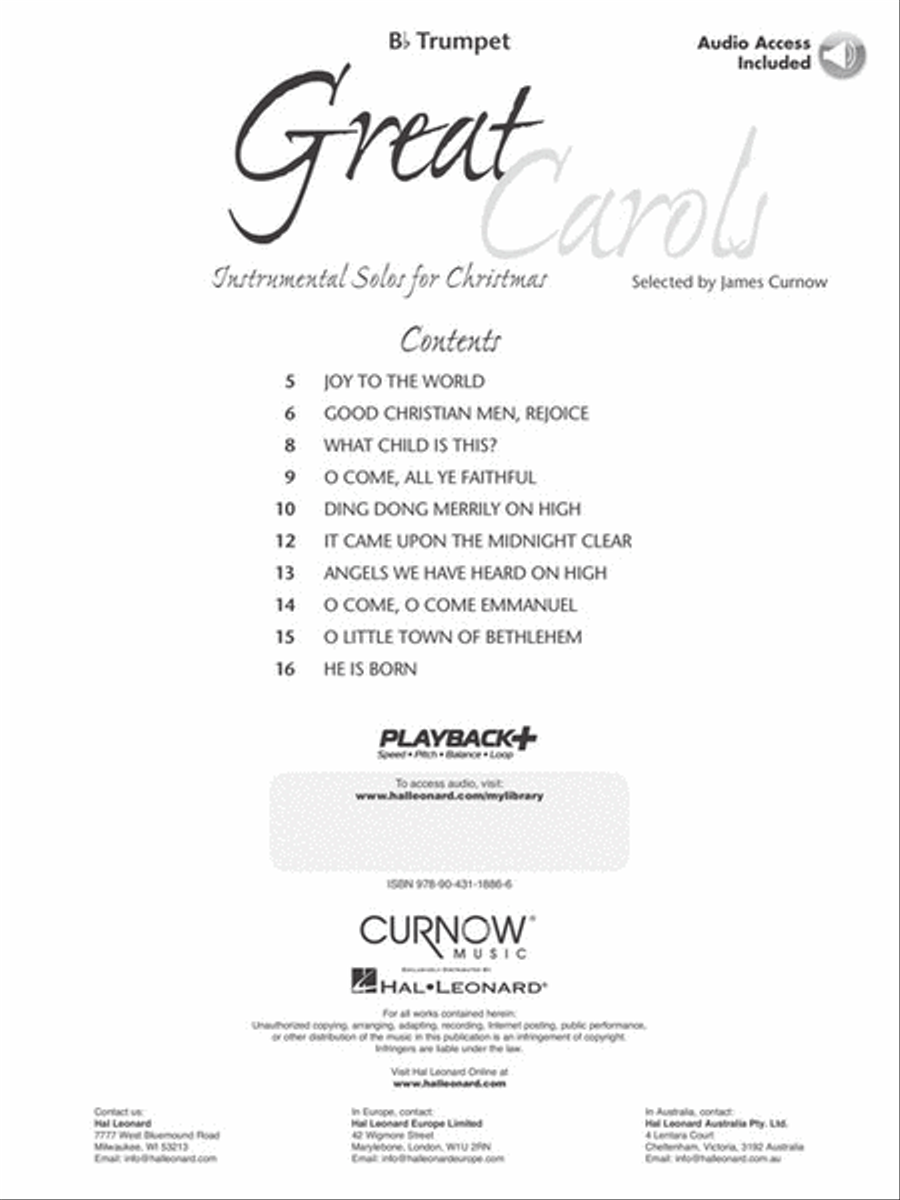 Great Carols Great Carols B-Flat Trumpet scores gallery preview page 2