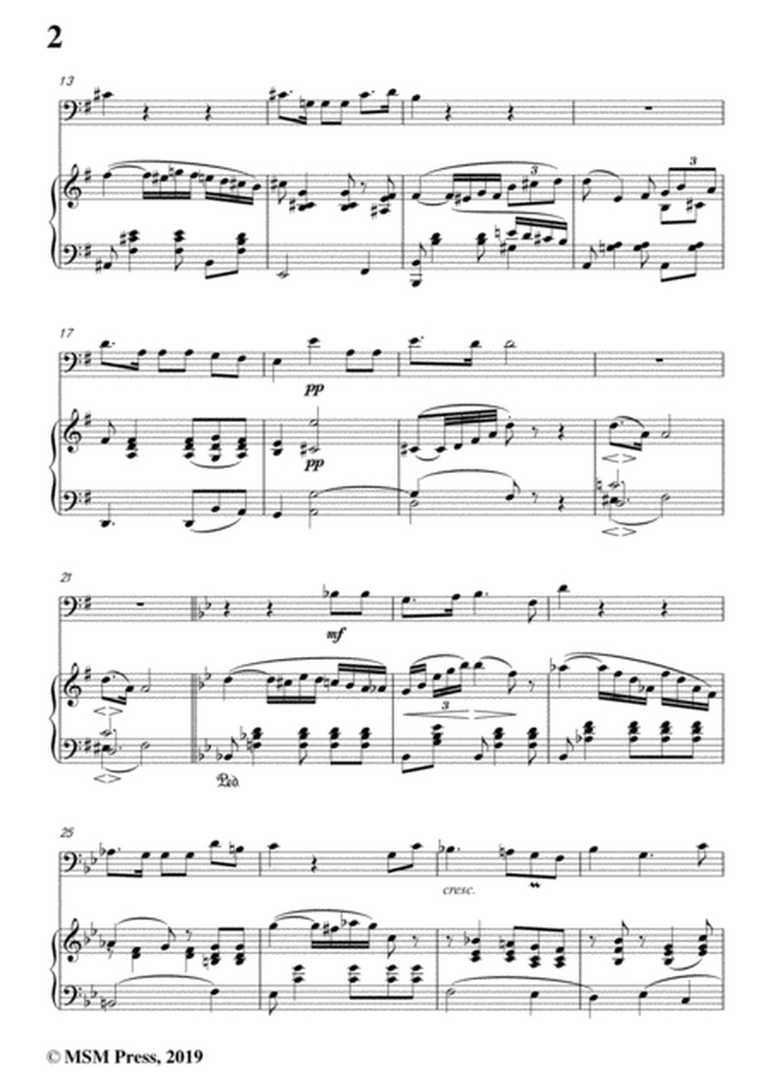 Schumann-Röselein,Röselein,for Cello and Piano image number null