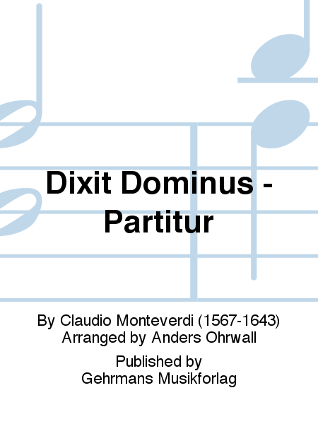 Dixit Dominus - Partitur