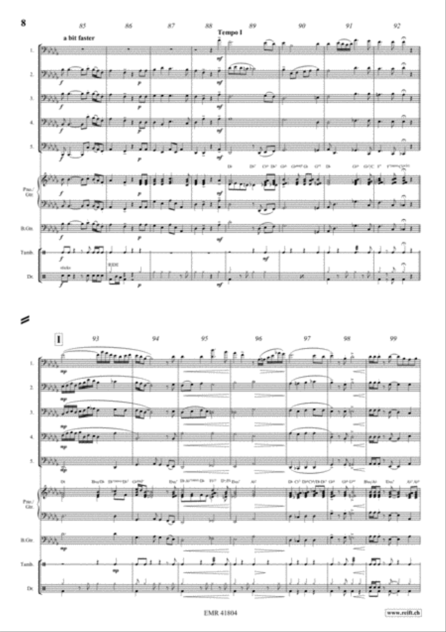 Fascinatin' Gospels Fascinatin' Gospels Trombone scores gallery preview page 8