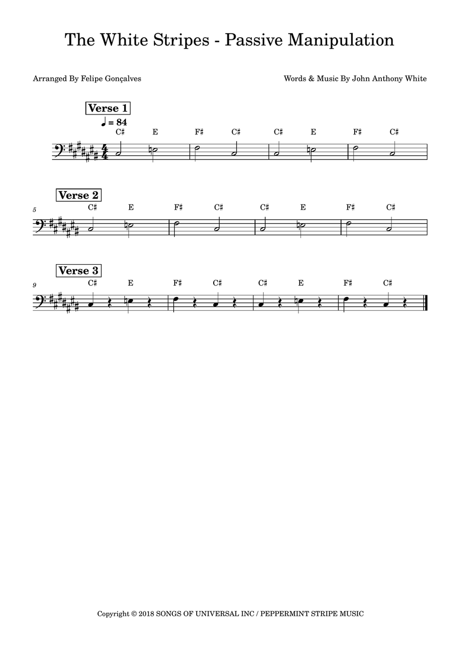 Passive Manipulation Double Bass scores gallery preview page 1