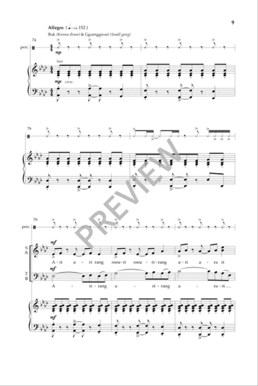 Arirang Arirang 4-Part scores gallery preview page 10