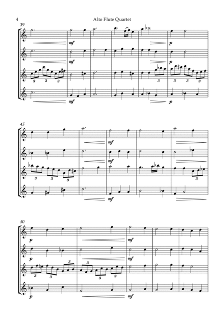Bach Jesu, joy of man's desiring for Alto Flute Quartet image number null
