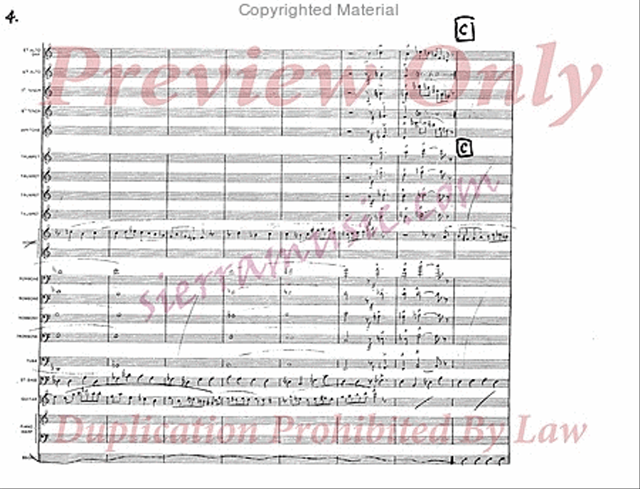 Invention For Guitar And Trumpet Jazz Ensemble scores gallery preview page 5
