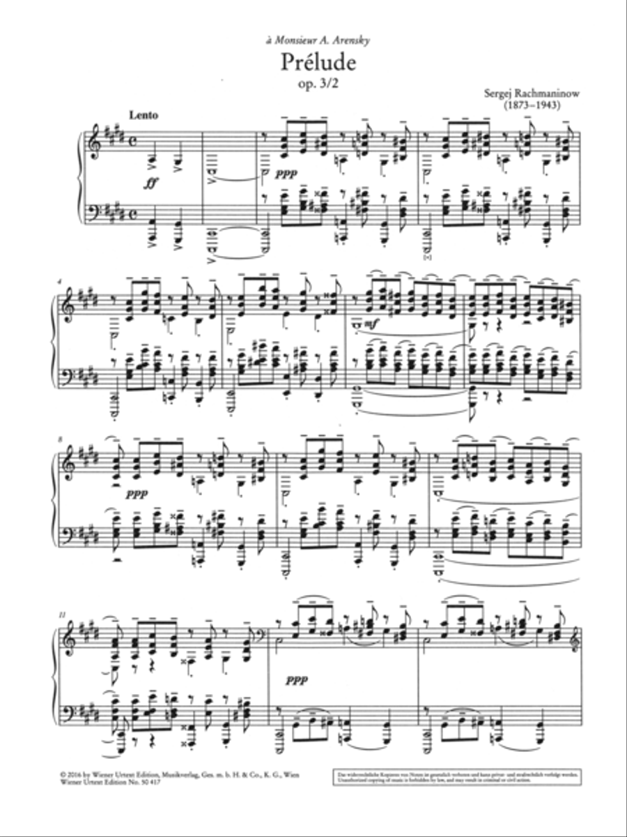 Prelude in C-sharp Minor Op. 3/2 Chamber Music scores gallery preview page 2