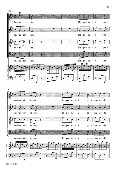 Magnificat in F - Choral Score