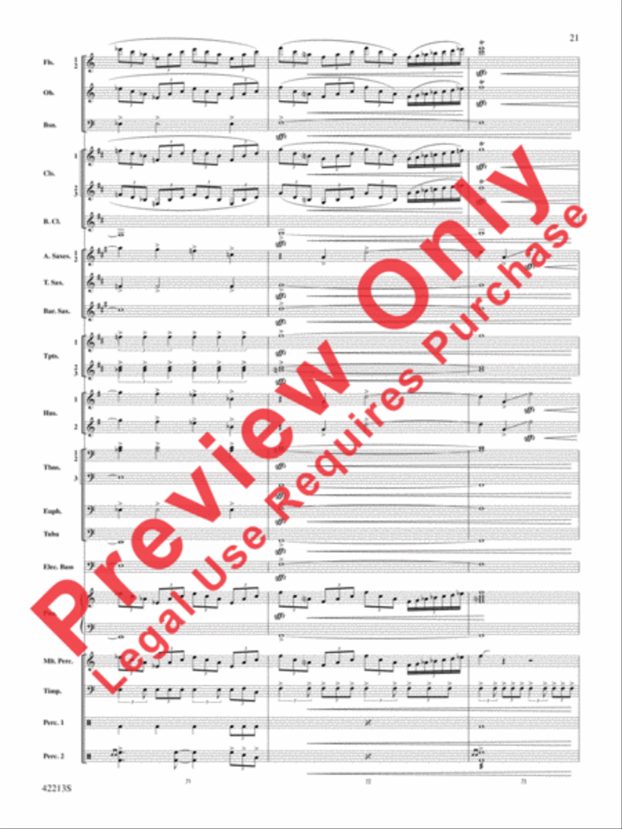 At the Movies with Hans Zimmer Concert Band scores gallery preview page 22