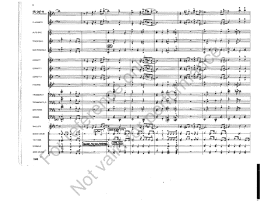 At A Dixieland Jazz Funeral Marching Band scores gallery preview page 8