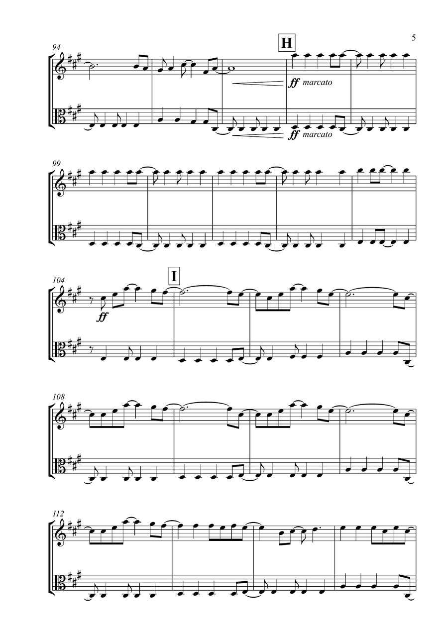 Viva La Vida String Duet scores gallery preview page 5