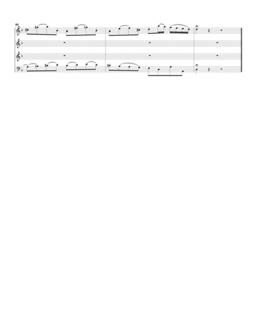 Aria: Ich will bei meinem Jesu wachen from Matthaeuspassion BWV 244 (arrangement for 4 recorders)