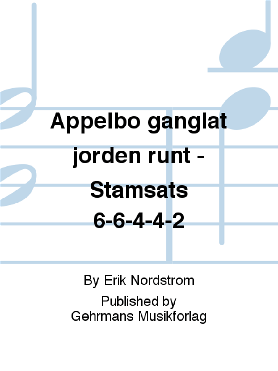 Appelbo ganglat jorden runt - Stamsats 6-6-4-4-2 String Quartet scores gallery preview page 1