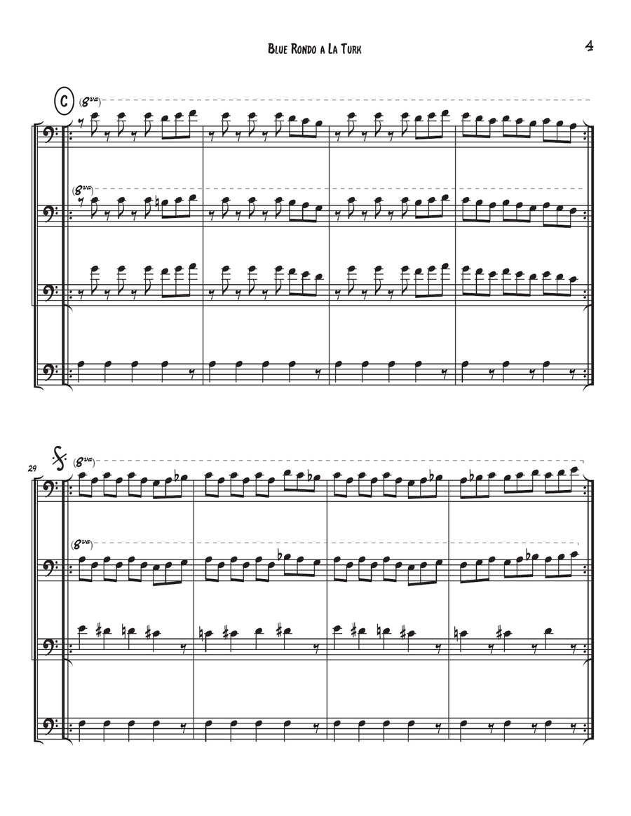 Blue Rondo A La Turk Small Ensemble scores gallery preview page 5