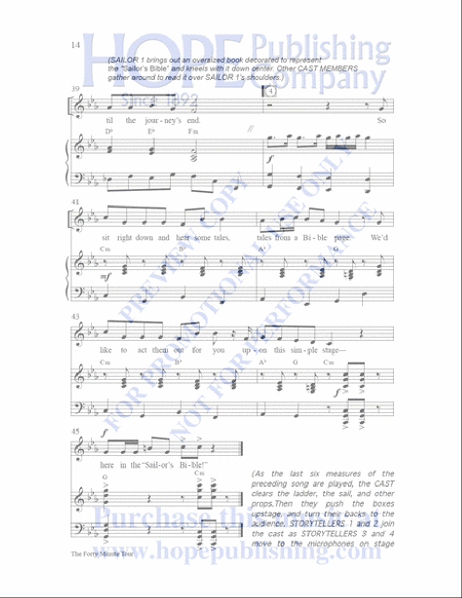 Sailor's Bible Children's Choir scores gallery preview page 15