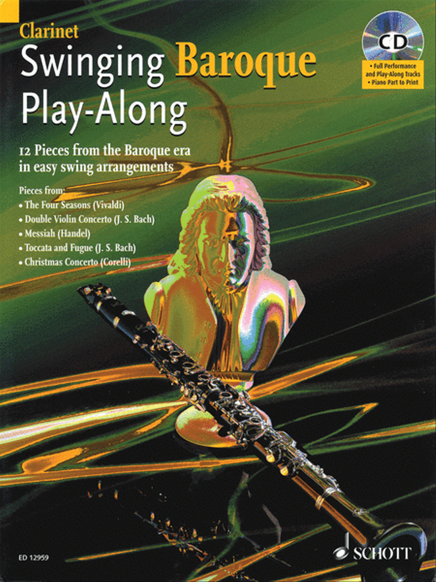 Swinging Baroque Play-Along for Clarinet Clarinet Solo scores gallery preview page 1