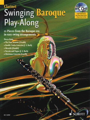 Book cover for Swinging Baroque Play-Along for Clarinet