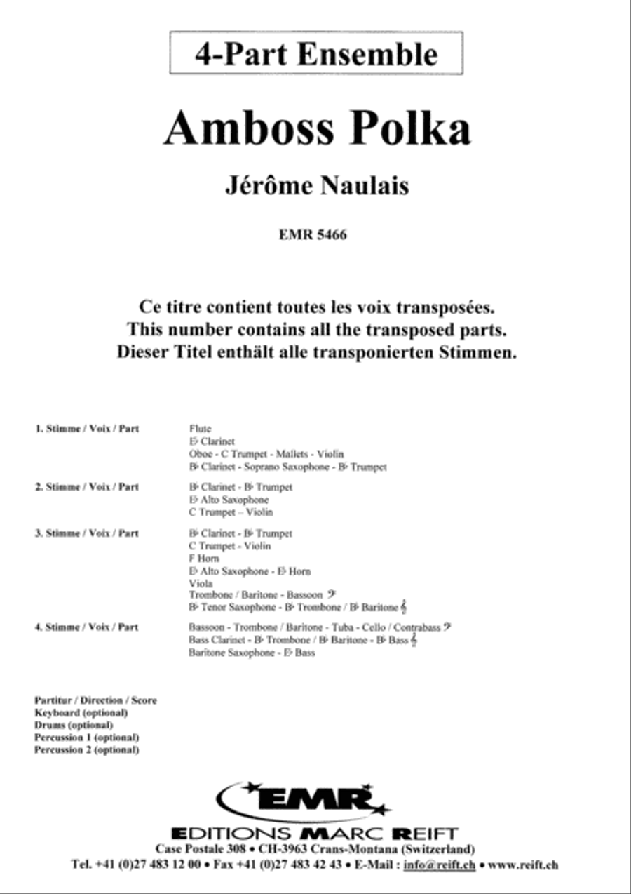 Amboss Polka Amboss Polka Concert Band scores gallery preview page 2