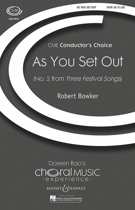 Book cover for As You Set Out
