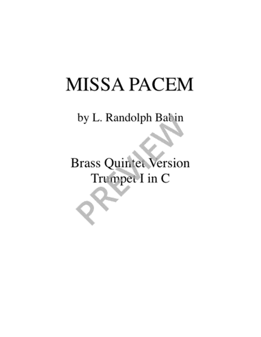 Missa Pacem - Brass Quintet edition