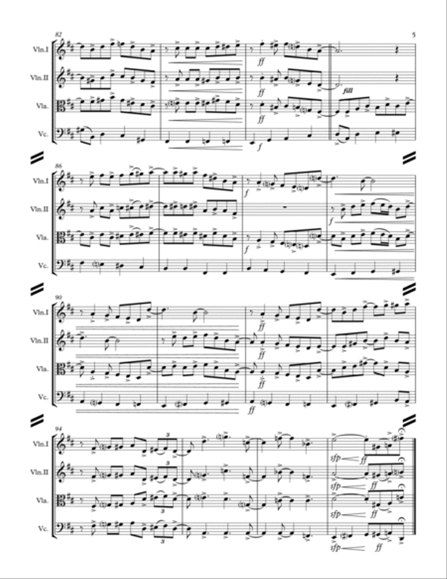 Don't Get Around Much Anymore String Quartet scores gallery preview page 6