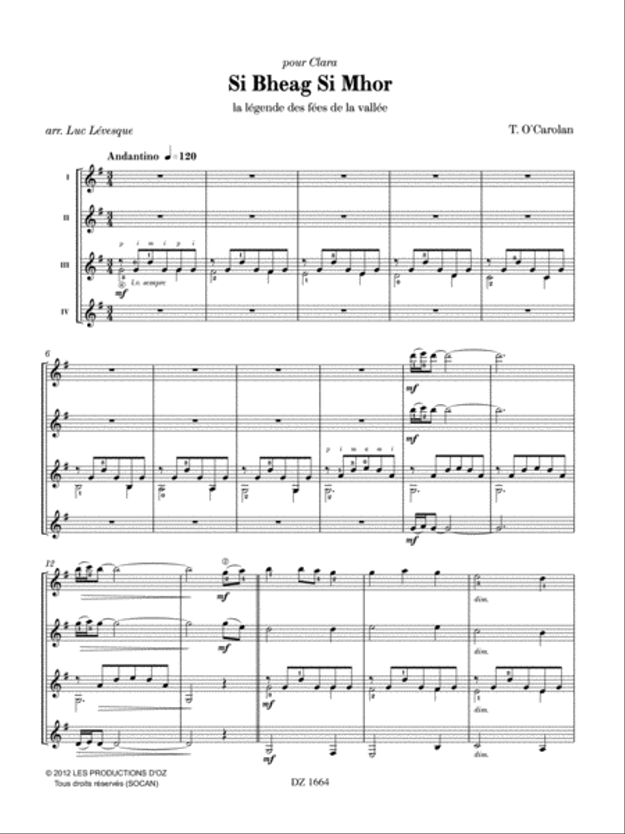 Si Bheag Si Mhor Si Bheag Si Mhor Guitar Ensemble scores gallery preview page 3