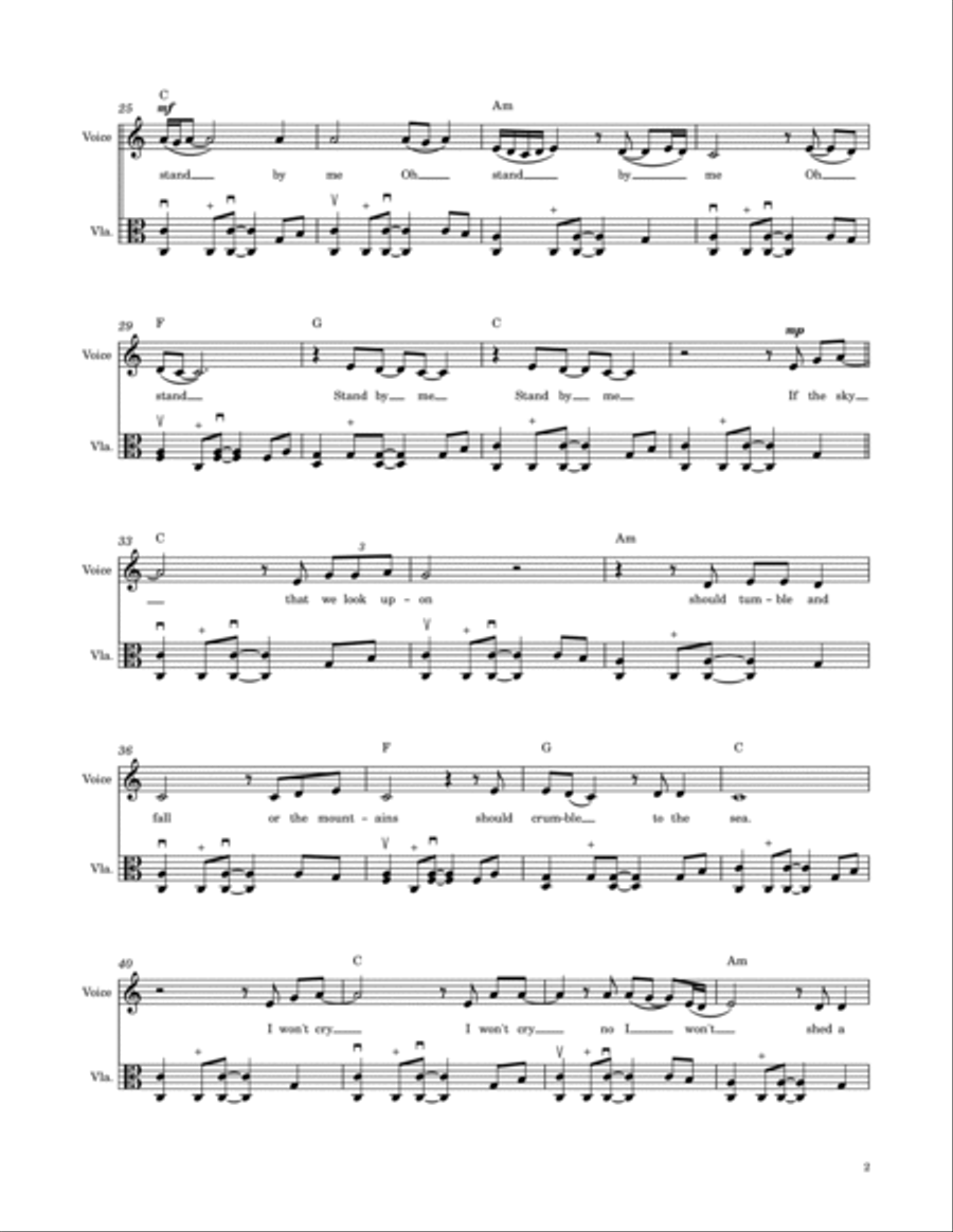 Stand By Me Piano scores gallery preview page 3