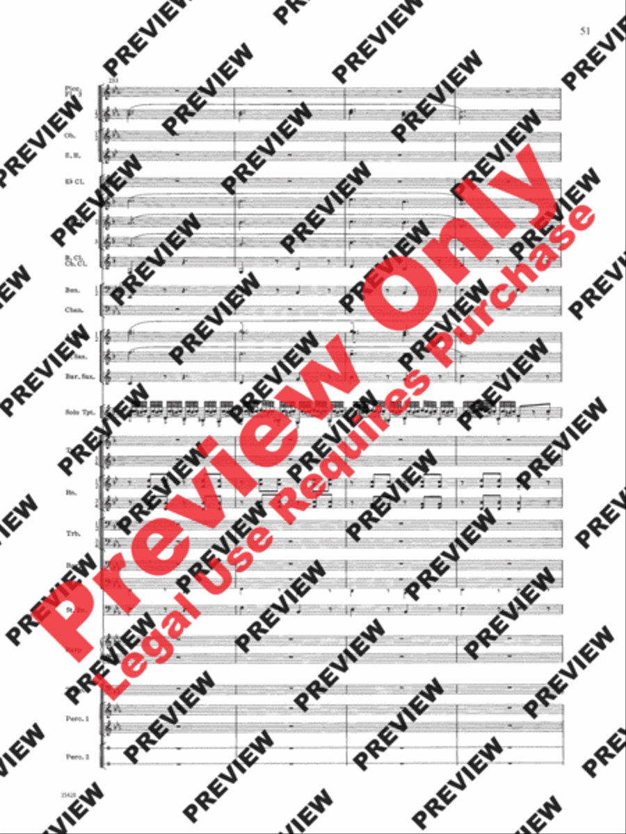 Le Carnaval de Venise Concert Band scores gallery preview page 52