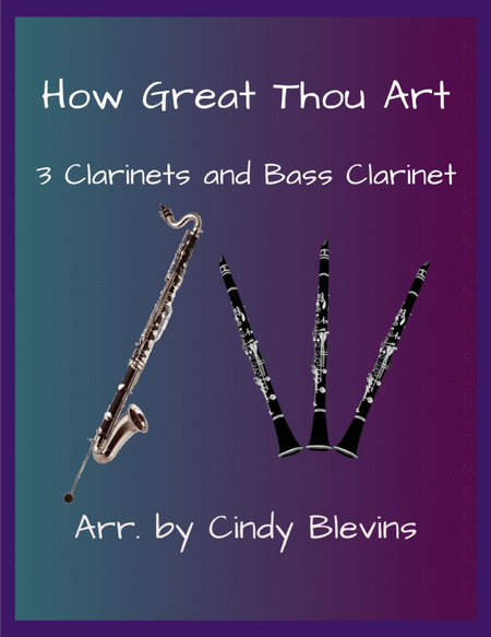 How Great Thou Art, for Three Clarinets and Bass Clarinet image number null