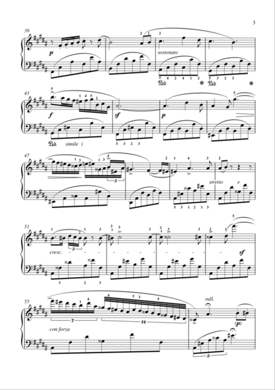 Chopin - Nocturne in B Major, Op. 9, No. 3 Piano Solo scores gallery preview page 4