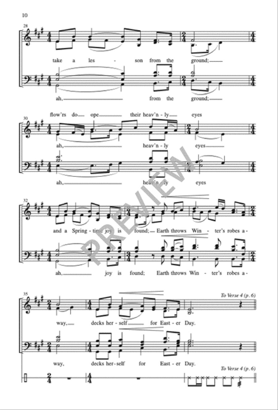 Easter Day SATTB scores gallery preview page 11