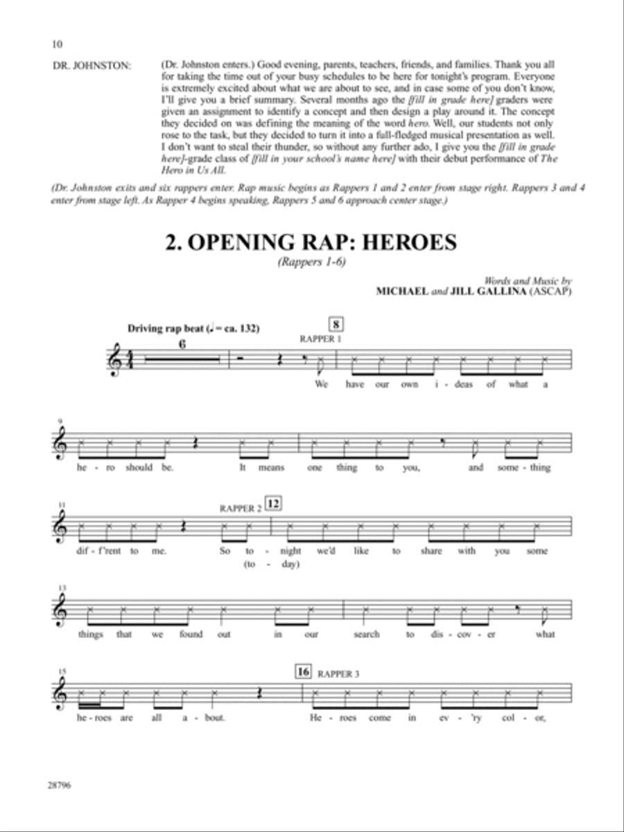The Hero in Us All The Hero in Us All Choir scores gallery preview page 4