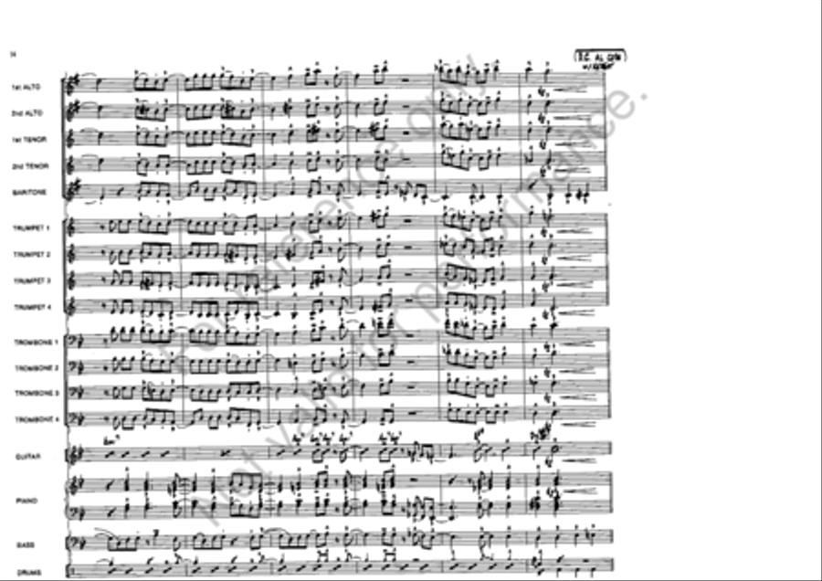 Turkey Shoot Jazz Ensemble scores gallery preview page 14