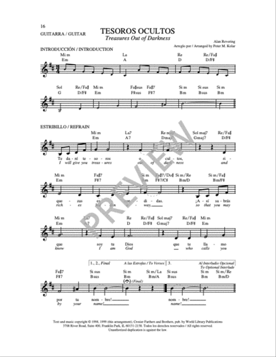 Tesoros Ocultos 4-Part scores gallery preview page 6
